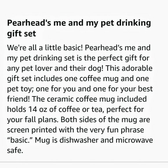 Pearhead NEW BASIC Me And My Pet Drinking Set - Picture 5 of 14